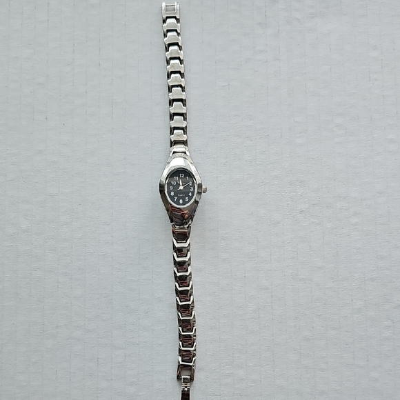 Silver and Black Wristwatch - Picture 1 of 5